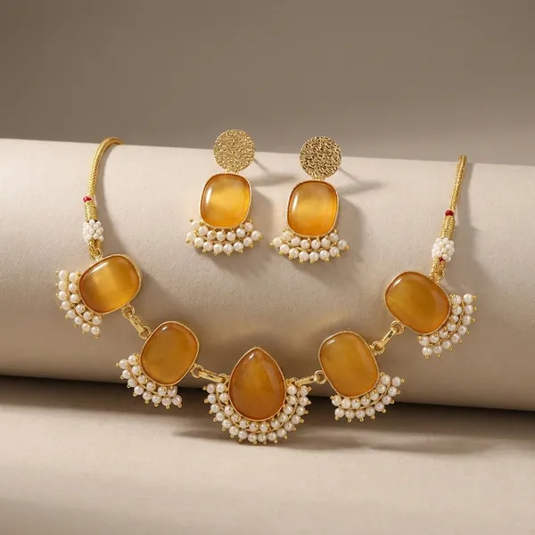 Yellow_Brass_Necklace_For_Women_|_Anti-Tarnish