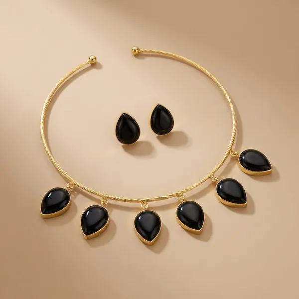 Black_Brass_Necklace_For_Women_|_Anti-Tarnish