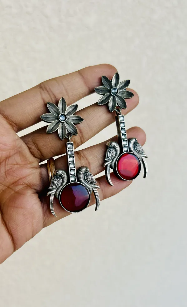 Red_Brass_Earrings_For_Women_|_Anti-Tarnish