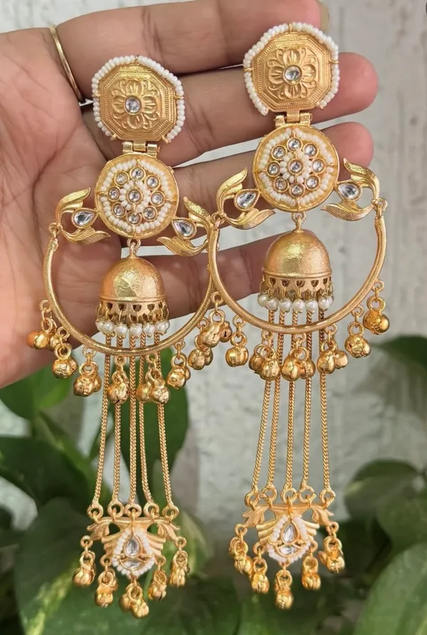Golden_Brass_Earrings_For_Women_|_Anti-Tarnish