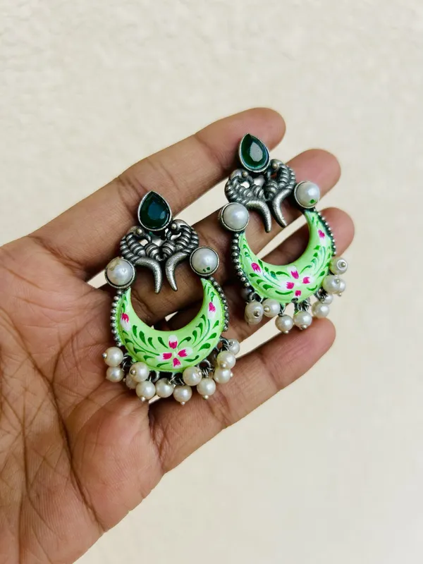 Green_Brass_Earrings_For_Women_|_Anti-Tarnish