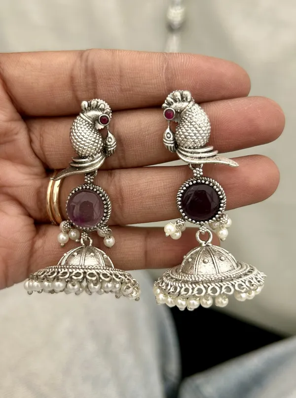 Purple_Brass_Earrings_For_Women_|_Anti-Tarnish