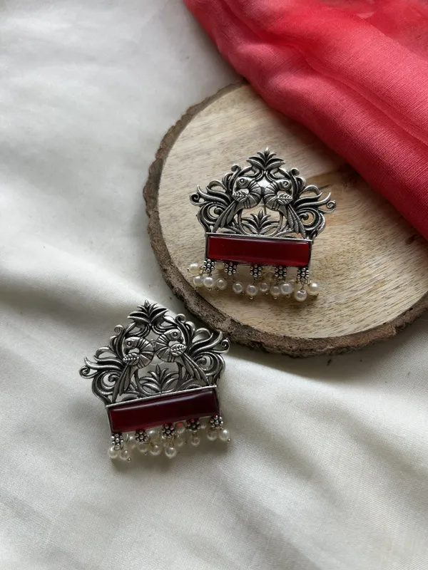 Red_Brass_Earrings_For_Women_|_Anti-Tarnish