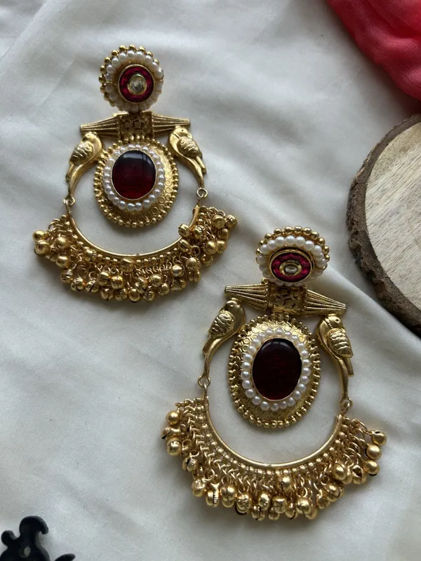 Red_Brass_Earrings_For_Women_|_Anti-Tarnish