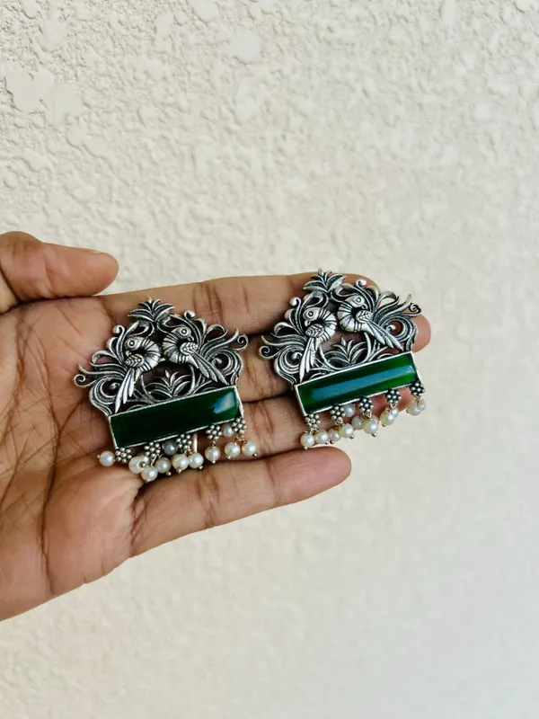 Green_Brass_Earrings_For_Women_|_Anti-Tarnish