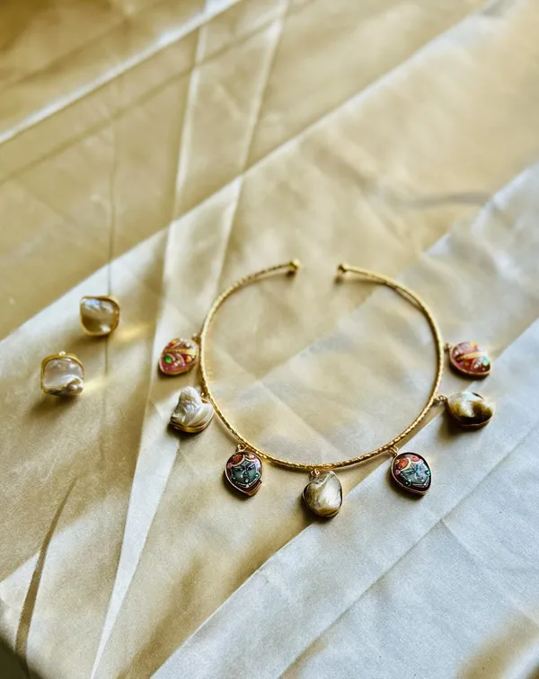 Pink_Brass_Necklace_For_Women_|_Anti-Tarnish