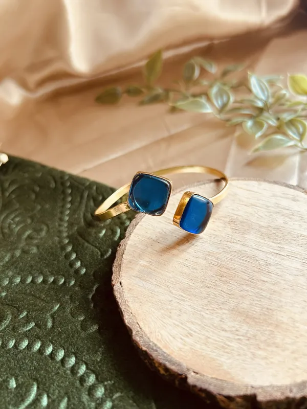 Blue_Brass_Bracelet_For_Women_|_Anti-Tarnish