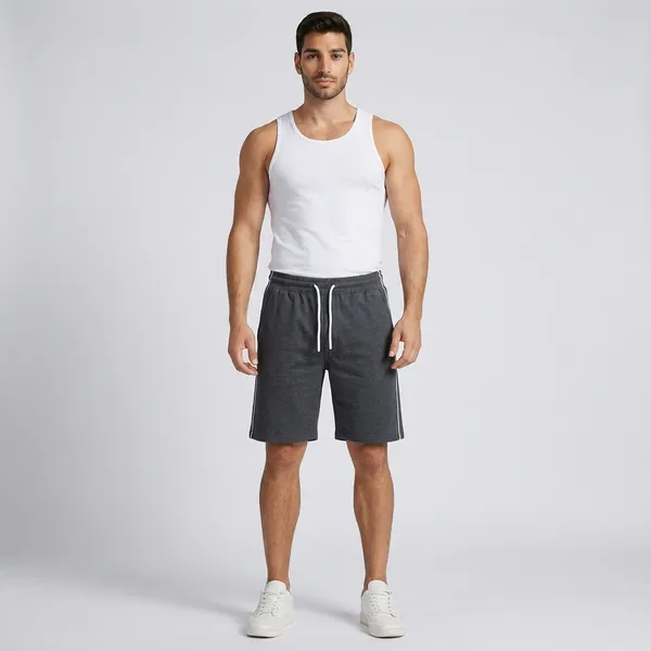 Dark_Grey_Cotton_Athletic_Shorts_For_Men