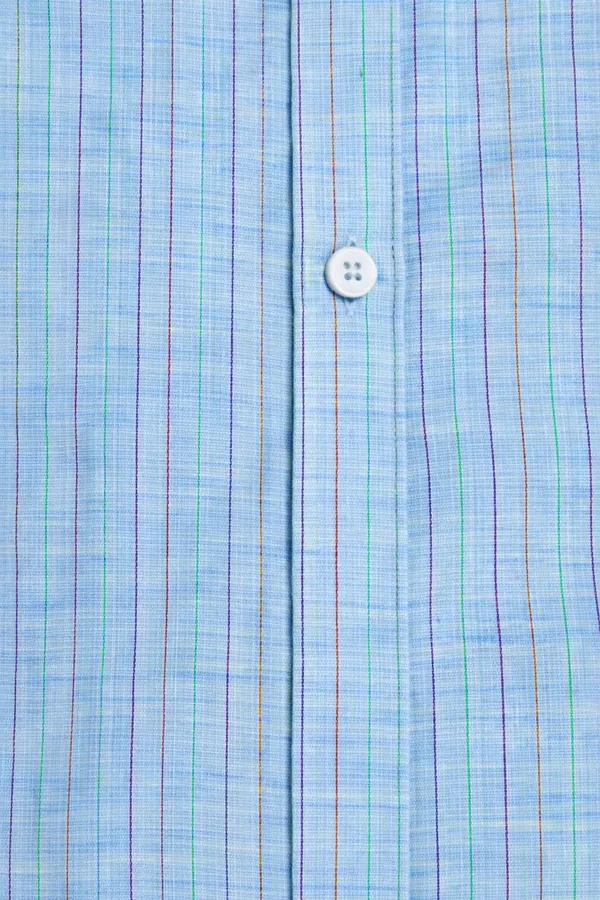 Blue_Linen_Casual_Shirt_For_Men