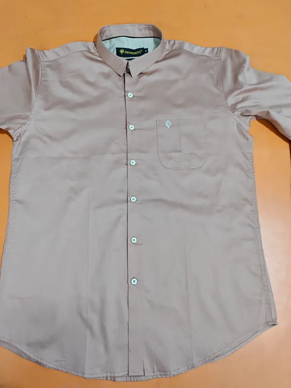 Copper_Cotton_Satin_Finish_Casual_Shirt_For_Men