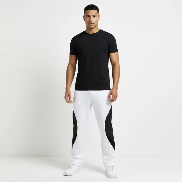 White_And_Black_NS_Terry_Track_Pants_For_Men