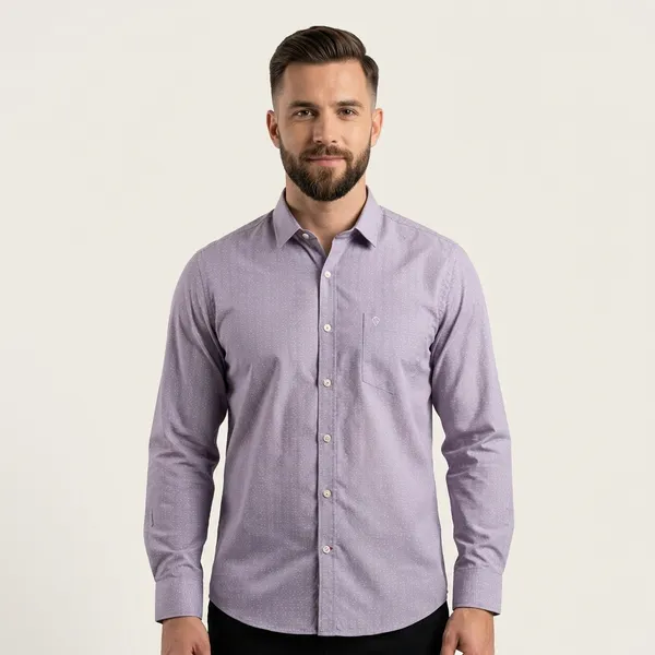 Purple_Cotton_Blend_Casual_Shirt_For_Men
