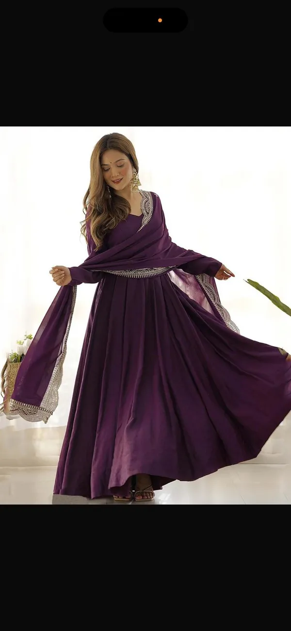 Purple_Vichitra_Anarkali_Suit_Set_For_Women