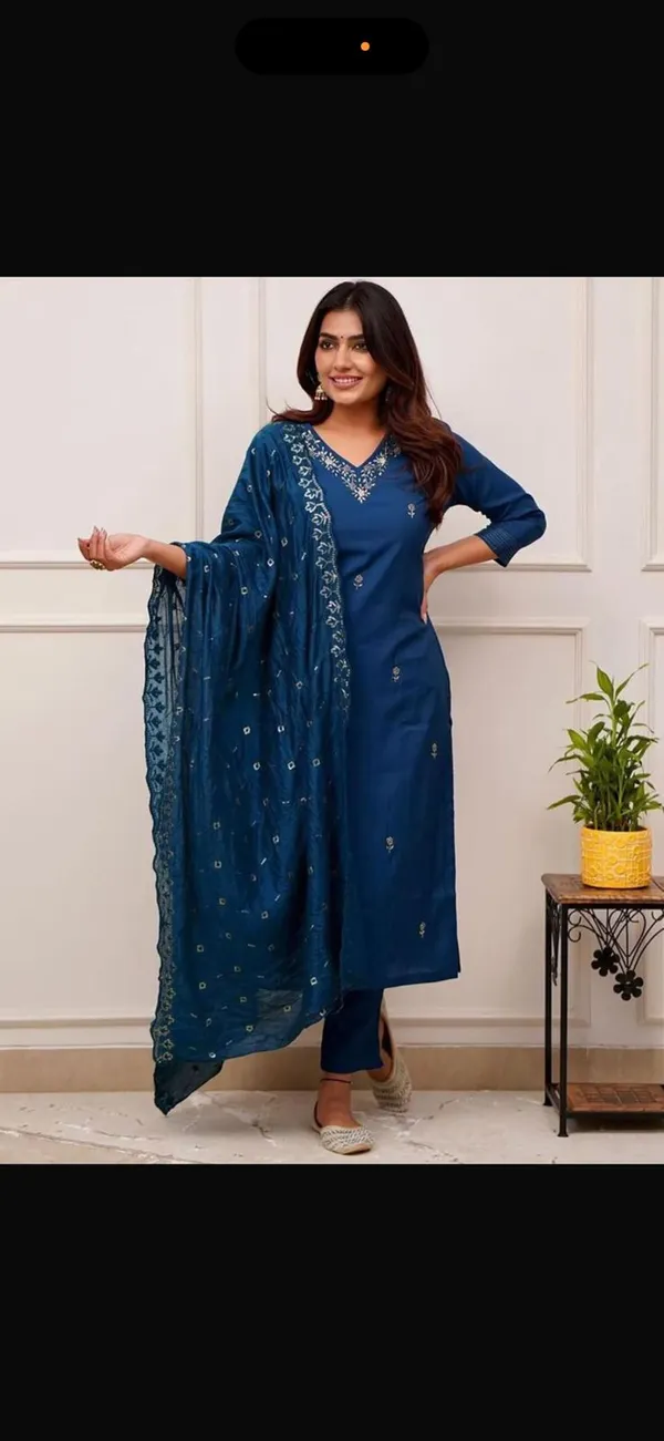 Cerulean_Tesla_Kurta_Set_For_Women