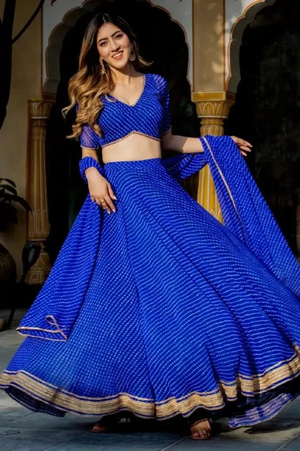 Royal_Blue_Bandhani_Print_Lehenga_Choli_Set_with_Dupatta