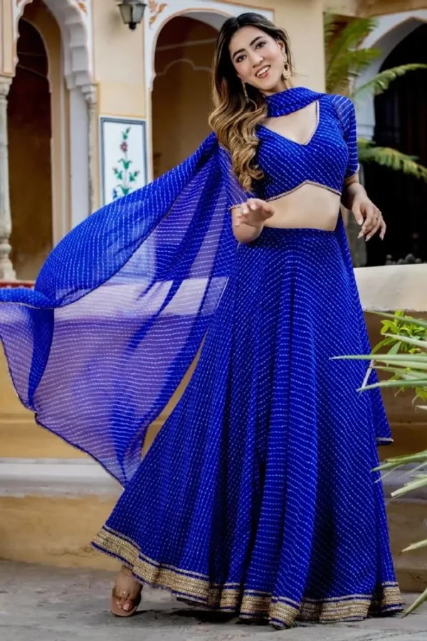 Royal_Blue_Bandhani_Print_Lehenga_Choli_Set_with_Dupatta