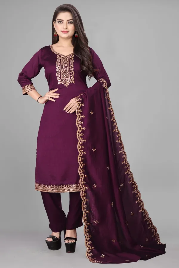 Royal_Plum_Embroidered_Kurta_Pant_&_Dupatta_Set