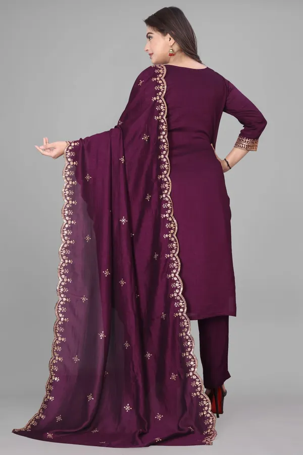 Royal_Plum_Embroidered_Kurta_Pant_&_Dupatta_Set