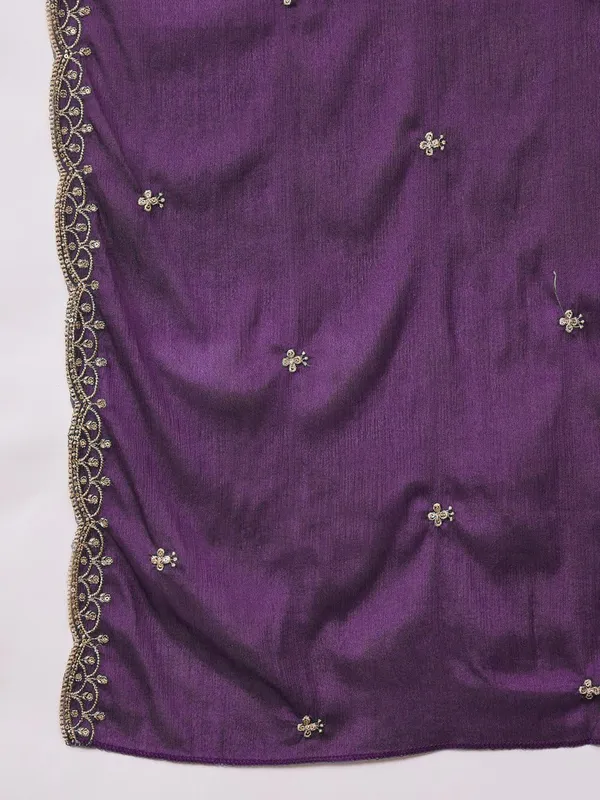 Royal_Purple_Embroidered_Kurta_Pant_Set_With_Dupatta