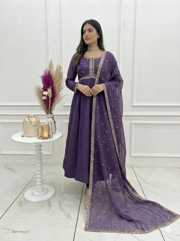 Women_Purple_Embroidered_Anarkali_Kurta_Pant_Dupatta_Set