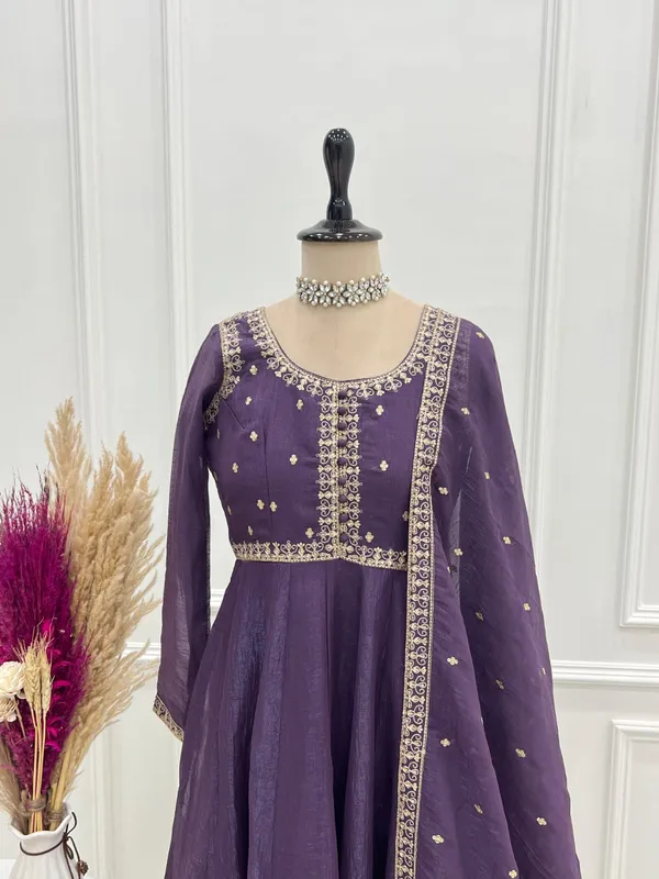 Women_Purple_Embroidered_Anarkali_Kurta_Pant_Dupatta_Set