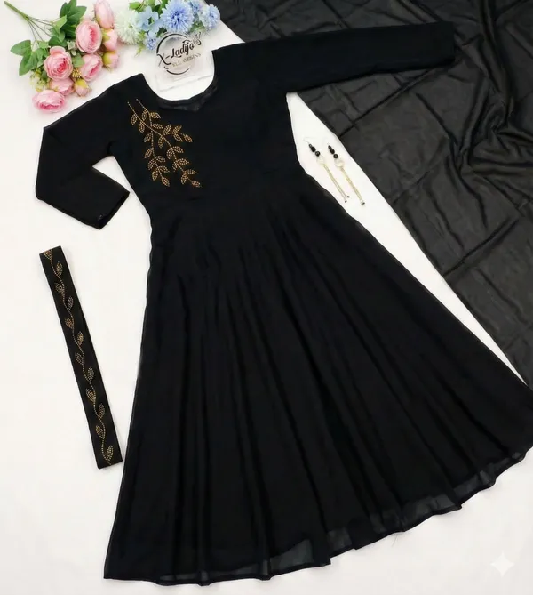 Women_Black_Embroidered_Anarkali_Gown_With_Dupatta