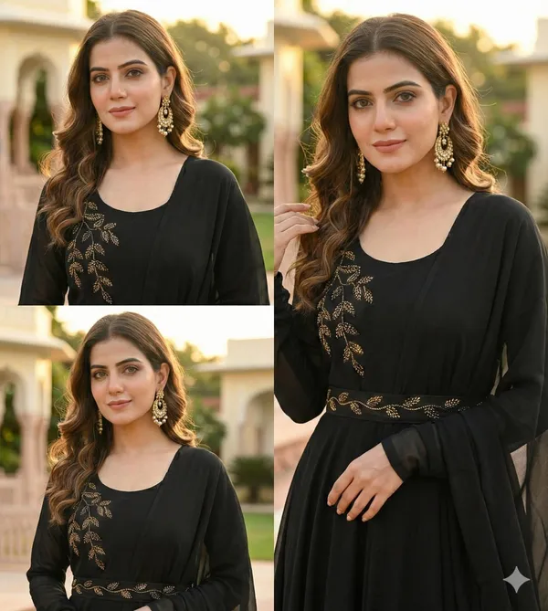 Women_Black_Embroidered_Anarkali_Gown_With_Dupatta