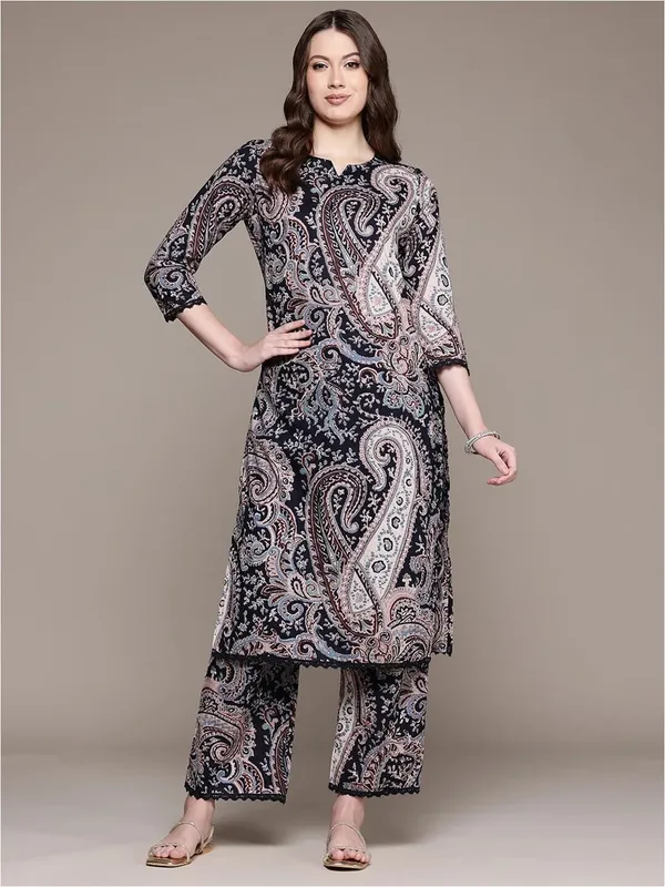 Women's_Black_Paisley_Printed_Kurta_Palazzo_Set_with_Dupatta