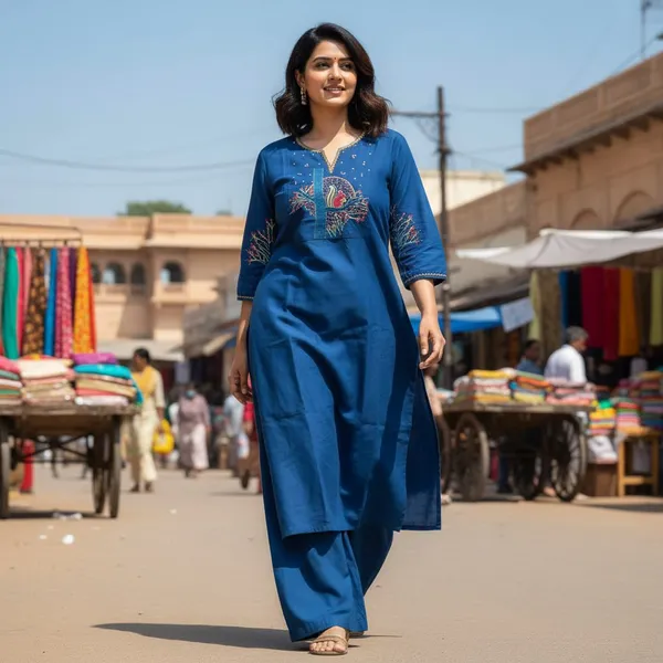 Women_Blue_Embroidered_Kurta_Set_With_Straight_Pants
