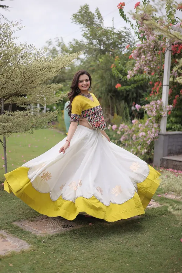 Women's_Embroidered_Crop_Top_&_Flared_Lehenga_Set_–_White_&_Mustard_Yellow_Edition_&__NAVRATRI_LEHENGA_CHOLI