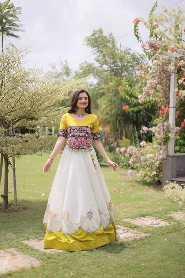 Women's_Embroidered_Crop_Top_&_Flared_Lehenga_Set_–_White_&_Mustard_Yellow_Edition_&__NAVRATRI_LEHENGA_CHOLI