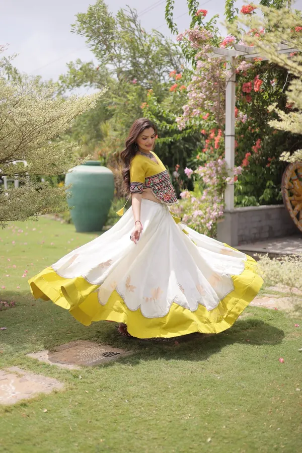 Women's_Embroidered_Crop_Top_&_Flared_Lehenga_Set_–_White_&_Mustard_Yellow_Edition_&__NAVRATRI_LEHENGA_CHOLI