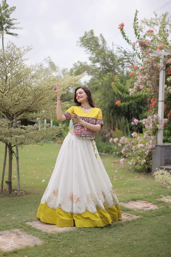 Women's_Embroidered_Crop_Top_&_Flared_Lehenga_Set_–_White_&_Mustard_Yellow_Edition_&__NAVRATRI_LEHENGA_CHOLI