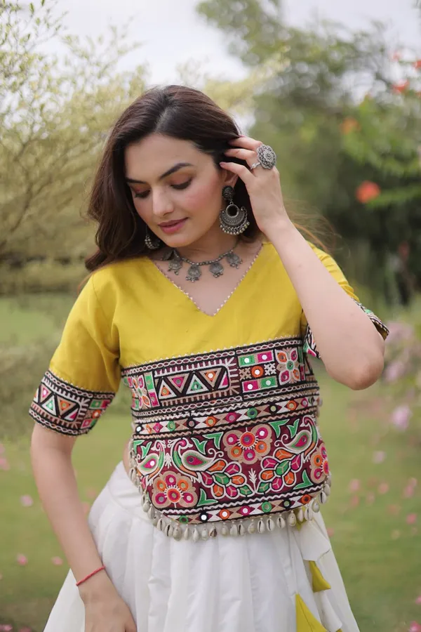 Women's_Embroidered_Crop_Top_&_Flared_Lehenga_Set_–_White_&_Mustard_Yellow_Edition_&__NAVRATRI_LEHENGA_CHOLI