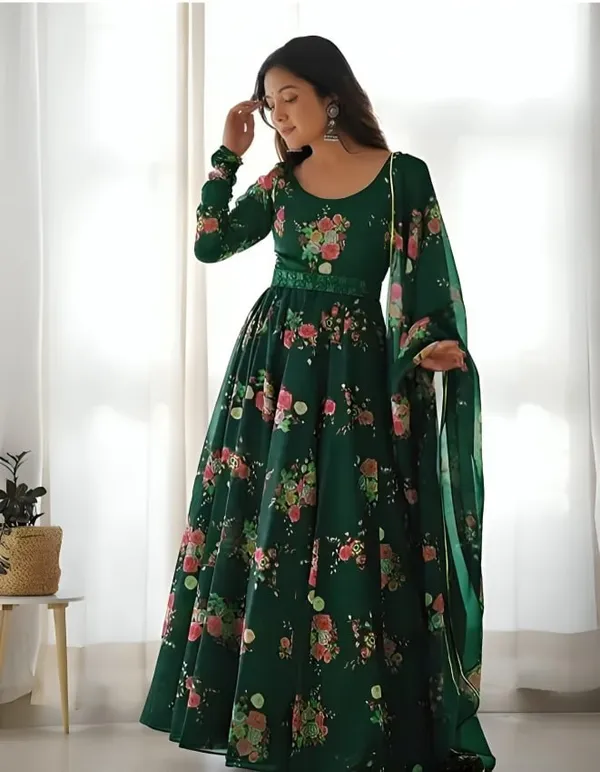 Women's_Green_Floral_Print_Anarkali_Gown_with_Dupatta