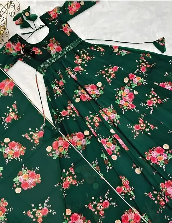 Women's_Green_Floral_Print_Anarkali_Gown_with_Dupatta