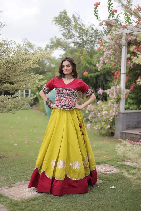 Women's_Mustard_Yellow_Flared_Cotton_Lehenga_with_Red_Kutch_Embroidered_Blouse_&_NAVRATRI_LEHENGA_CHOLI