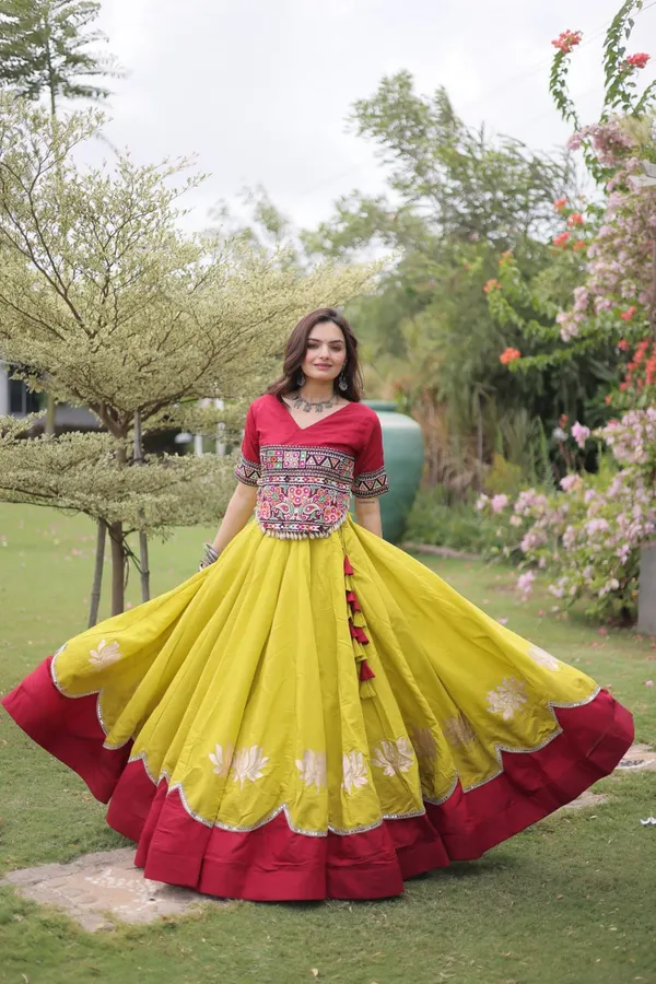 Women's_Mustard_Yellow_Flared_Cotton_Lehenga_with_Red_Kutch_Embroidered_Blouse_&_NAVRATRI_LEHENGA_CHOLI
