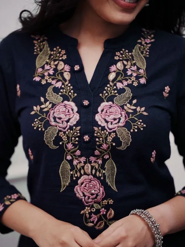 Women's_Navy_Blue_Floral_Embroidered_Kurta_Palazzo_Set_with_Dupatta