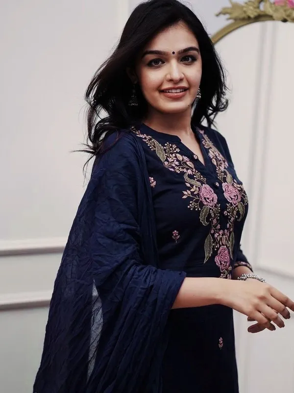 Women's_Navy_Blue_Floral_Embroidered_Kurta_Palazzo_Set_with_Dupatta