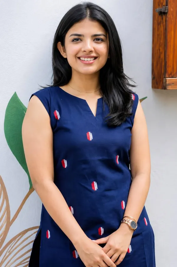 Women's_Navy_Blue_Printed_Cotton_Kurta_with_Pants_Set
