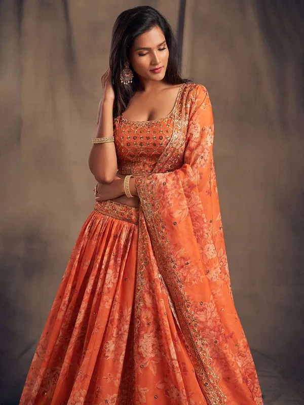 Women's_Peach_Floral_Printed_Lehenga_Choli_with_Embroidered_Blouse_&_Dupatta