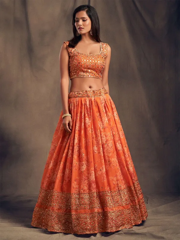 Women's_Peach_Floral_Printed_Lehenga_Choli_with_Embroidered_Blouse_&_Dupatta