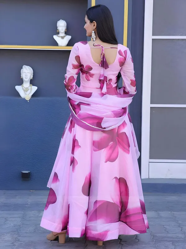 Women's_Pink_Floral_Print_Anarkali_Gown_with_Dupatta