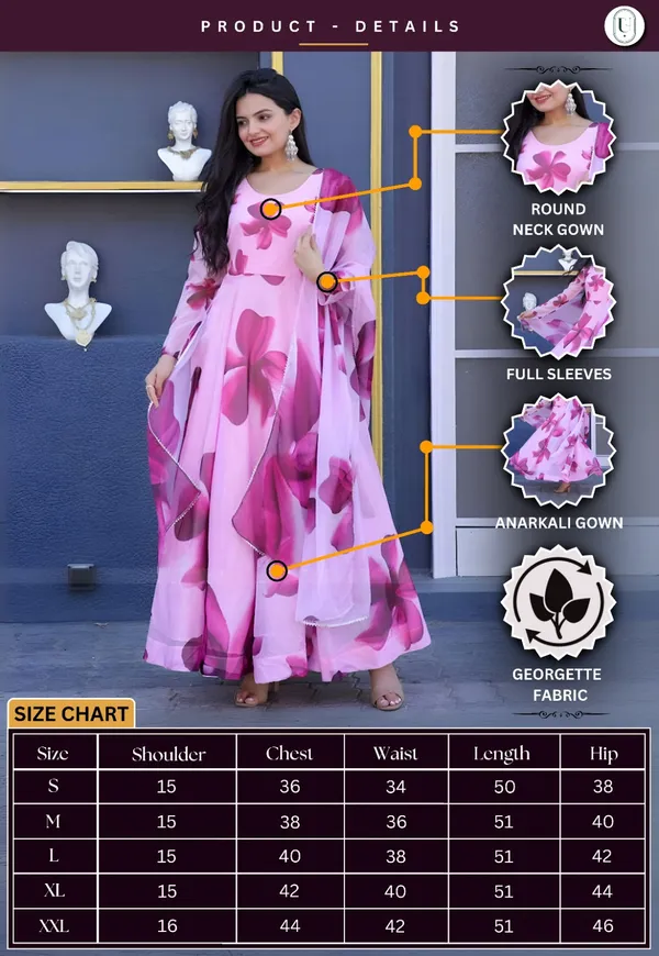 Women's_Pink_Floral_Print_Anarkali_Gown_with_Dupatta