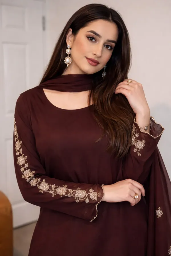 Women's_Premium_Maroon_Embroidered_Kurta_Palazzo_Dupatta_Set