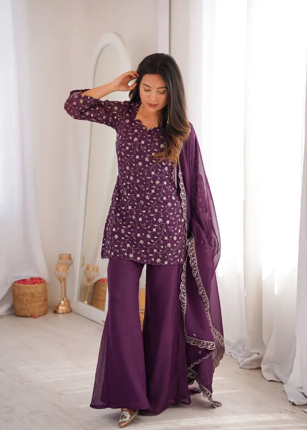 Women’s_Purple_Embroidered_Kurta_Palazzo_with_Dupatta_Set