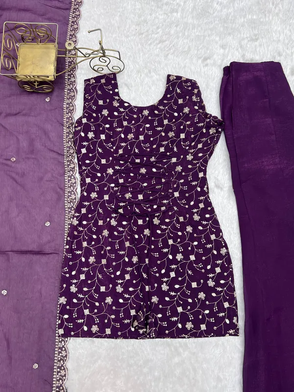 Women’s_Purple_Embroidered_Kurta_Palazzo_with_Dupatta_Set