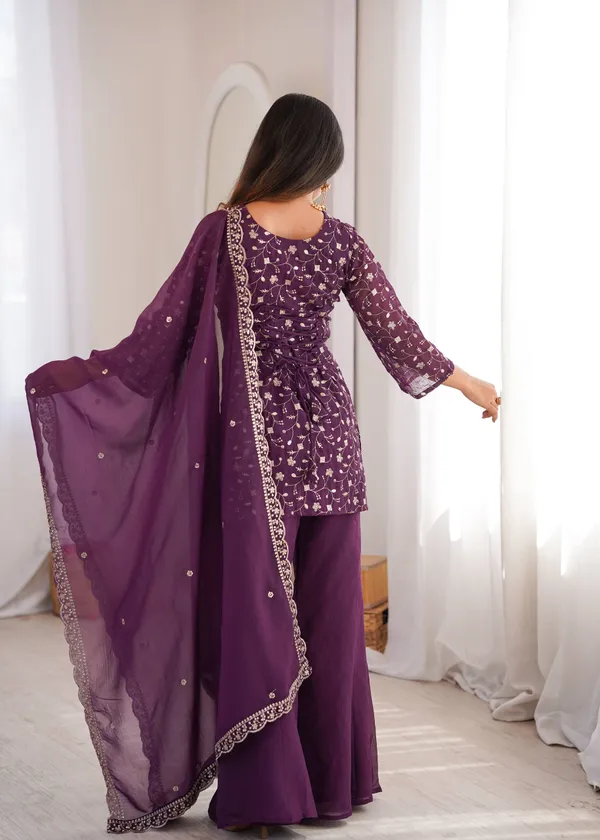 Women’s_Purple_Embroidered_Kurta_Palazzo_with_Dupatta_Set