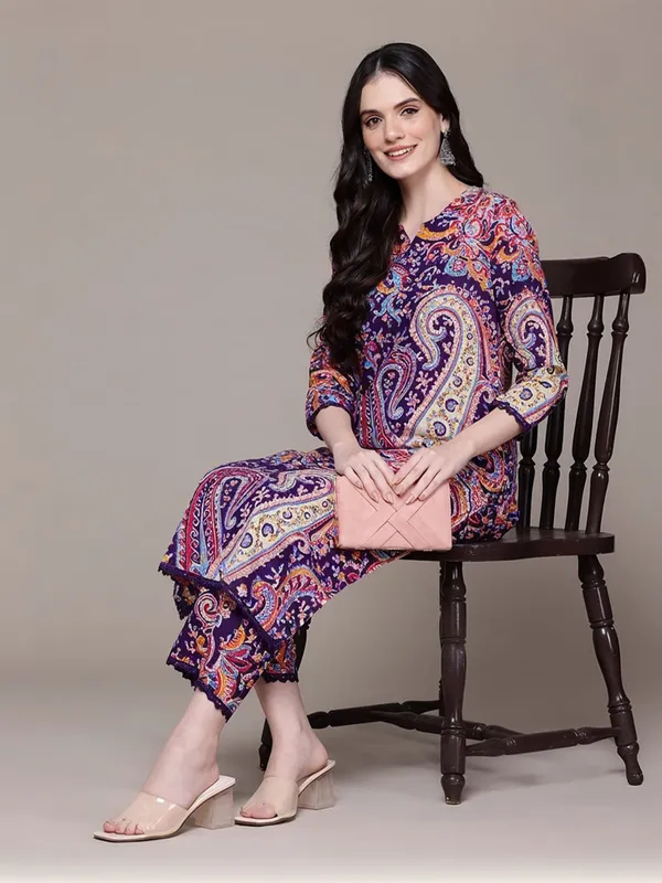 Women's_Purple_Paisley_Printed_Kurta_Palazzo_Set